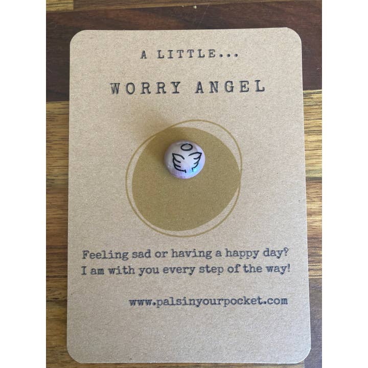 Pals in your Pocket - Wholesale Keepsake Coin/Token - Worry Angel Pebble Comfort Stone Pocket Pal Gift