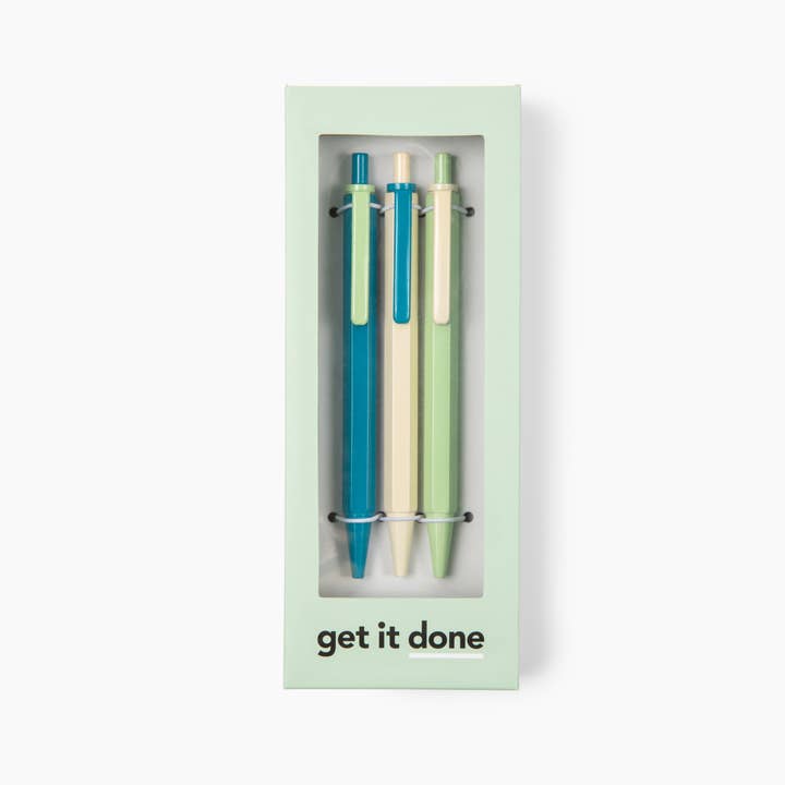 Get It Done 3 Piece Pen Set for wholesale by One Idea Press