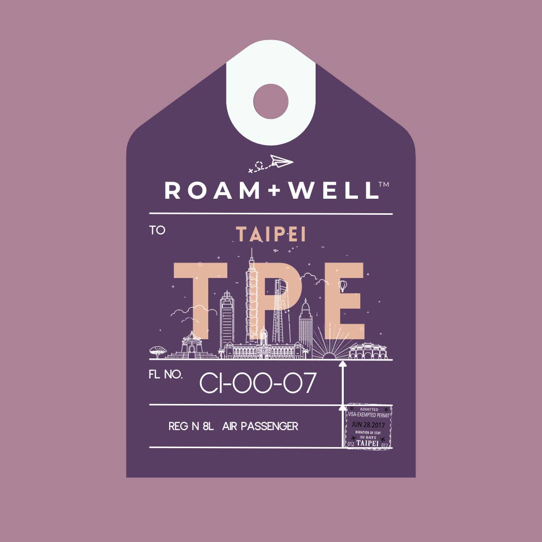 Etichetta per bagagli: Taipei per la vendita all'ingrosso da parte di Roamwell