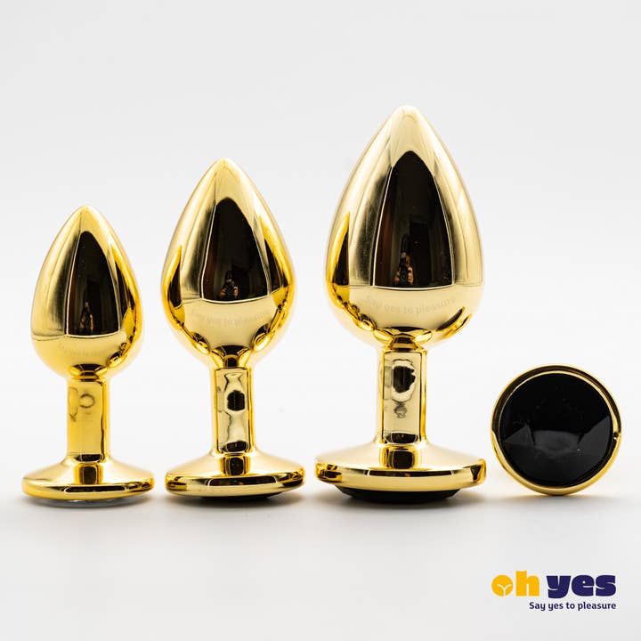 ohyes - Wholesale Sex Toy - Gold Metal Anal Plug Set
