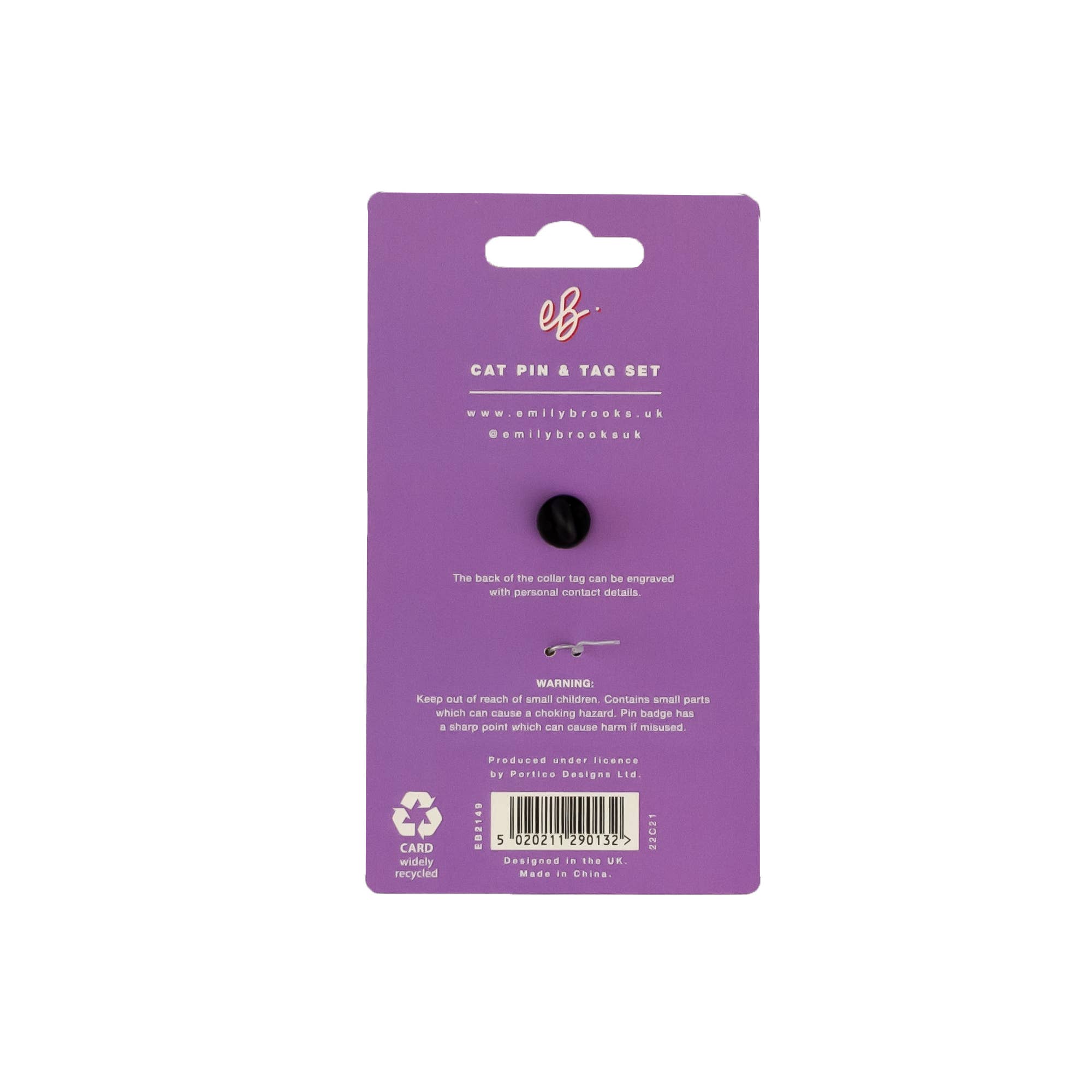 Portico Designs - Vente Breloque de collier – chat et chien - Ensemble d'étiquettes mixtes pour chats et chiens Emily Brooks4