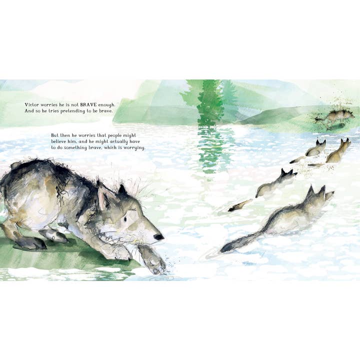 Hachette Book Group - Wholesale Preschool Book (3-5) - Victor, the Wolf with Worries by Catherine Rayner4