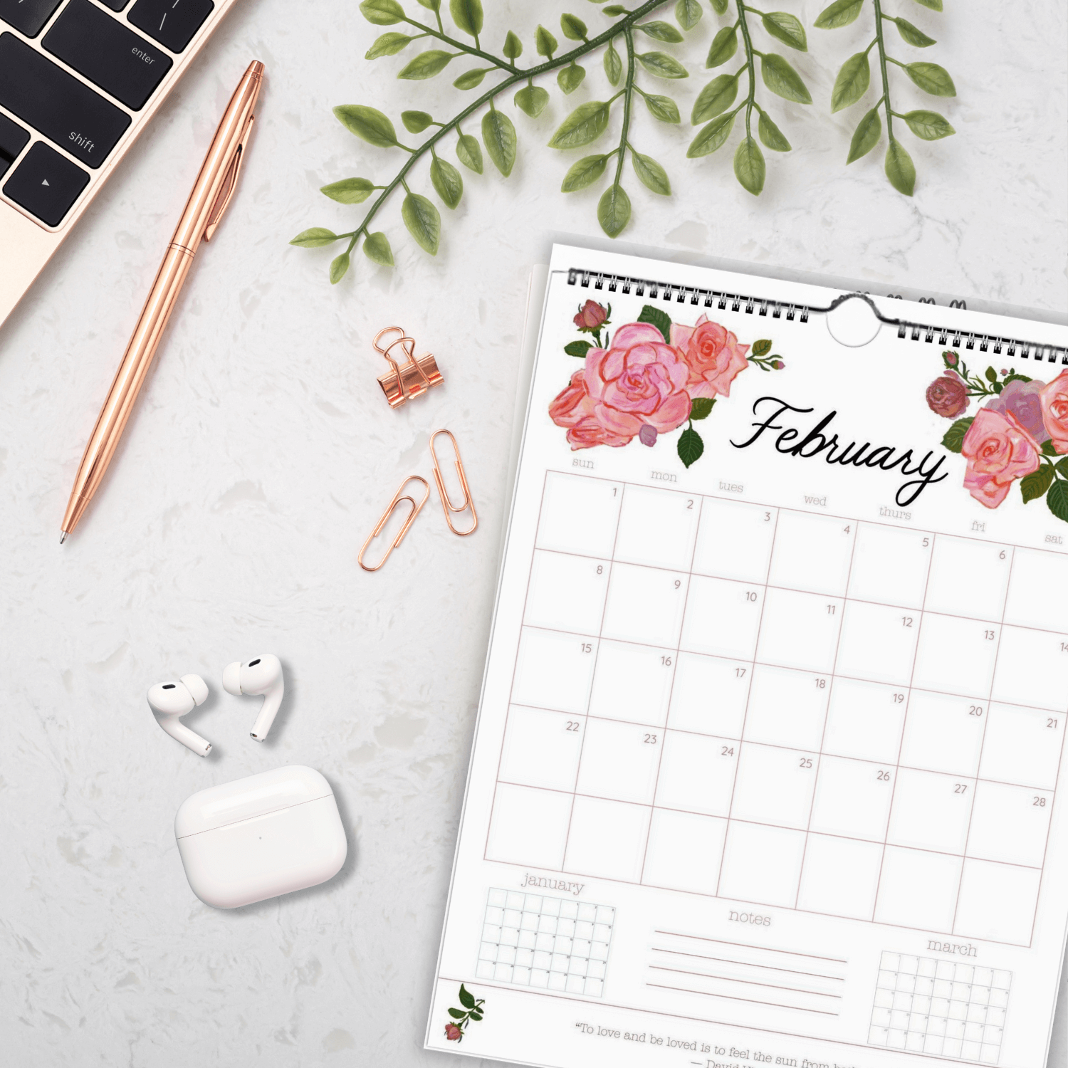glad you're here co - Wholesale Calendar - 2026 Nature-Inspired Wall Calendar – Botanical & Floral Artwork | 12-Month Hanging Calendar with Hand-Painted Illustrations (Pre-Order Ships Sept. 15)7