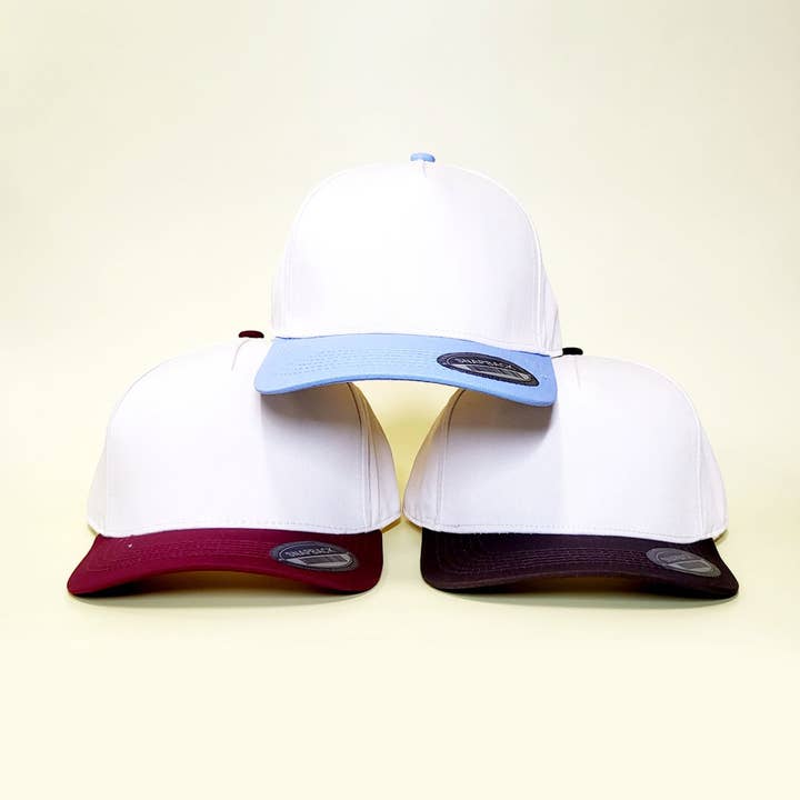 Funteze - Wholesale Baseball Cap - Unisex - Tan Color Base Two Tone Snapback Hat
