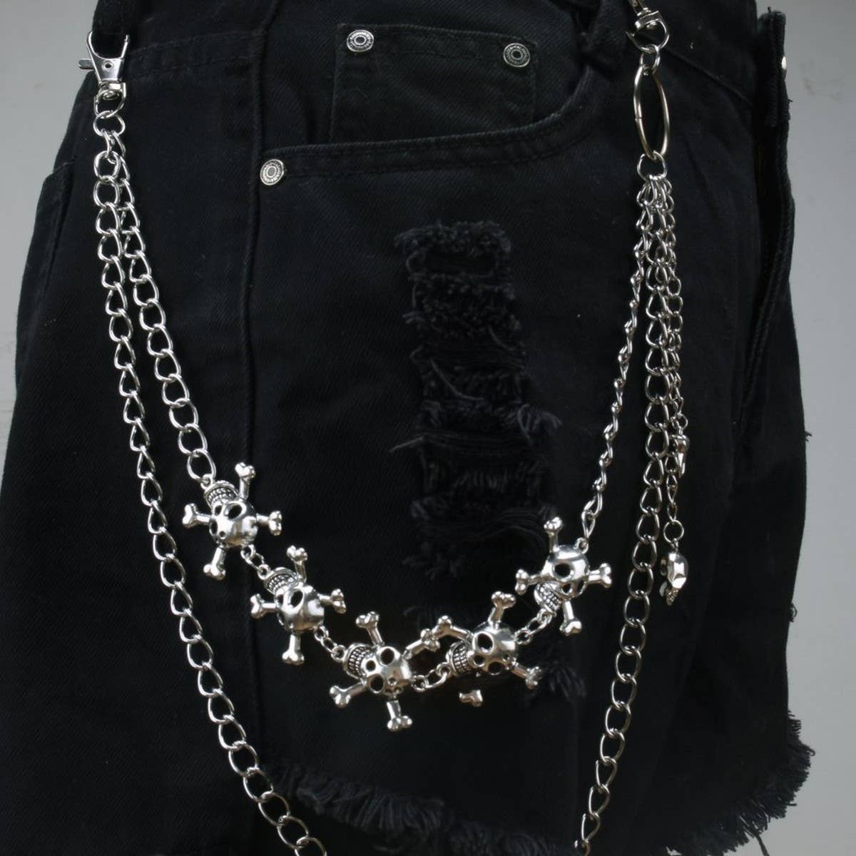 TYPE  PUNK HIP HOP RETRO SKULL PANT CHAIN_CWMM0638 for wholesale on Faire1