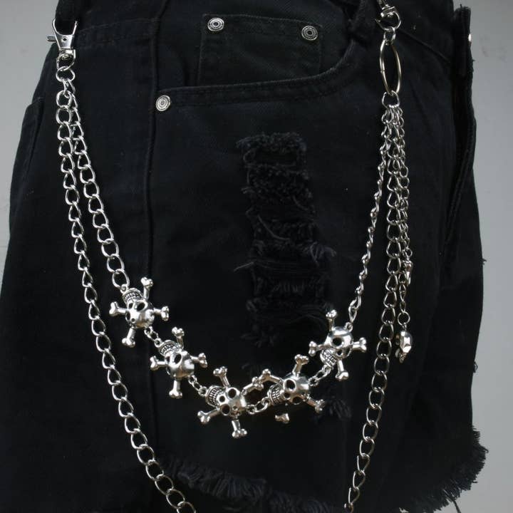 TYPE PUNK HIP HOP RETRO SKULL PANT CHAIN_CWMM0638 for wholesale on Faire1