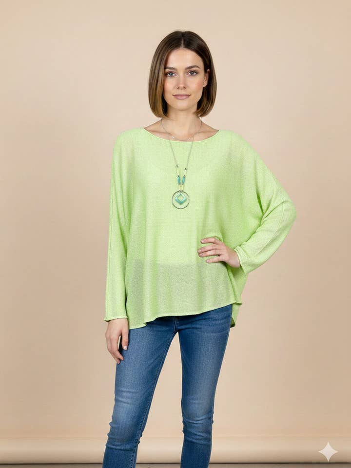 CX 3687 - Pull en Maille à coupe oversize pour la vente par Lucky Nana