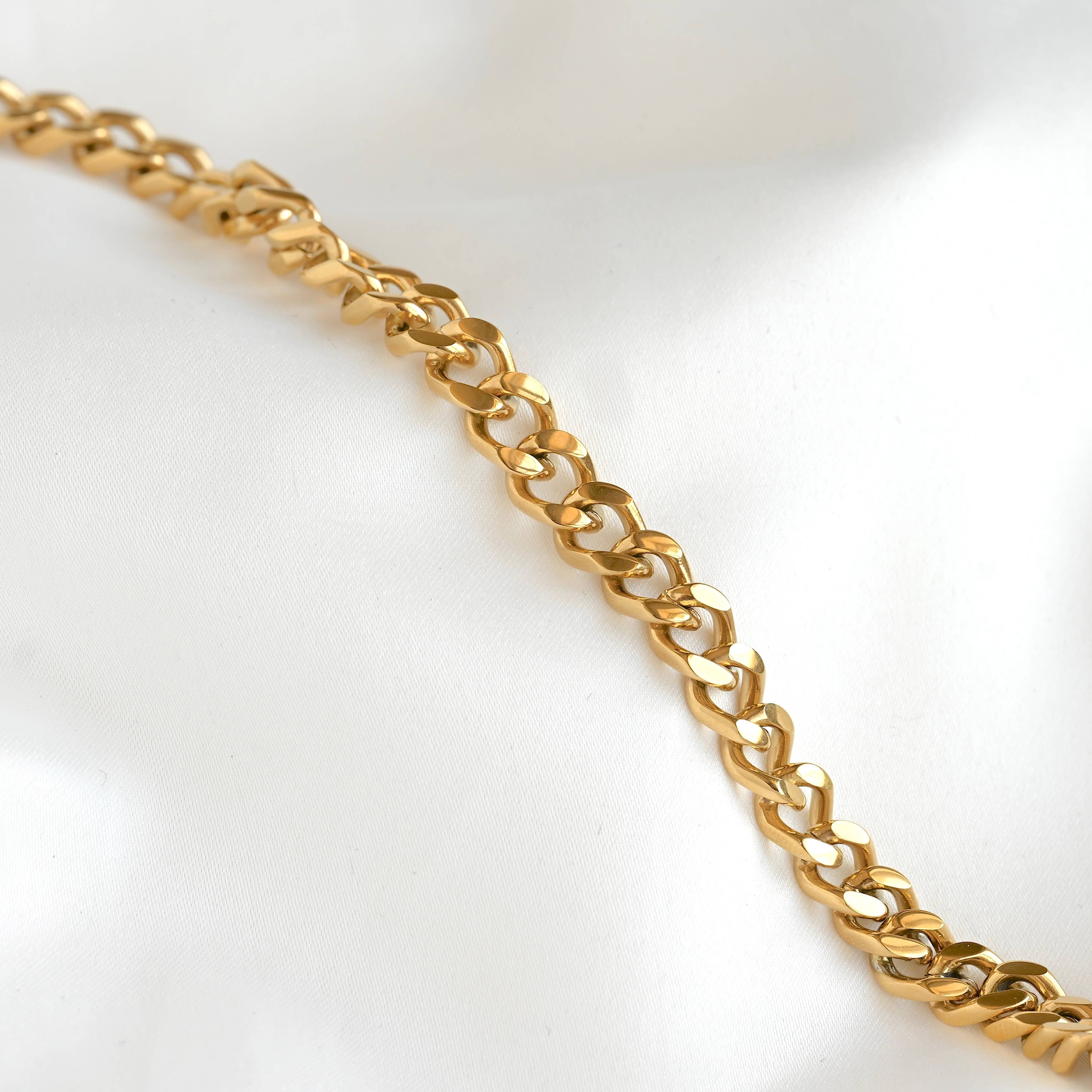 Blueyejewelry - Wholesale Link & Chain Bracelet - Men's Curb Chain Bracelet - Cuban Chain Bracelet for Men0