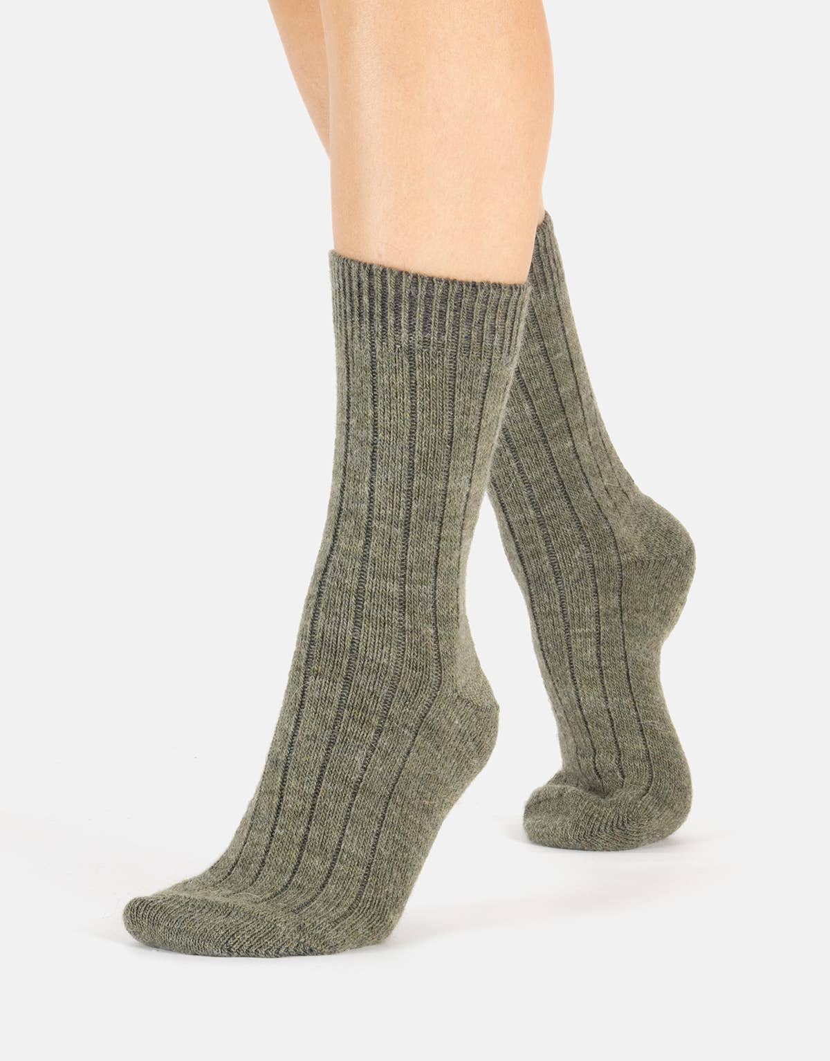Cette – wholesale Strumpor - Dam – Alpackaullsockor med ribbat mönster, vinterstrumpor17