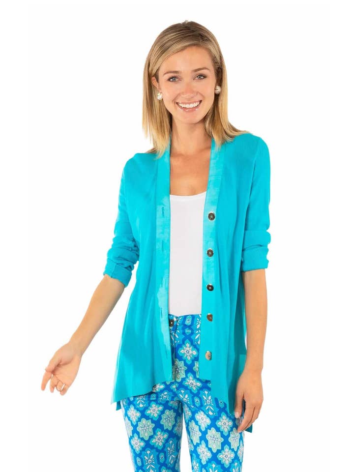 Grosgrain Heaven Cardigan for engroshandel hos Gretchen Scott LLC