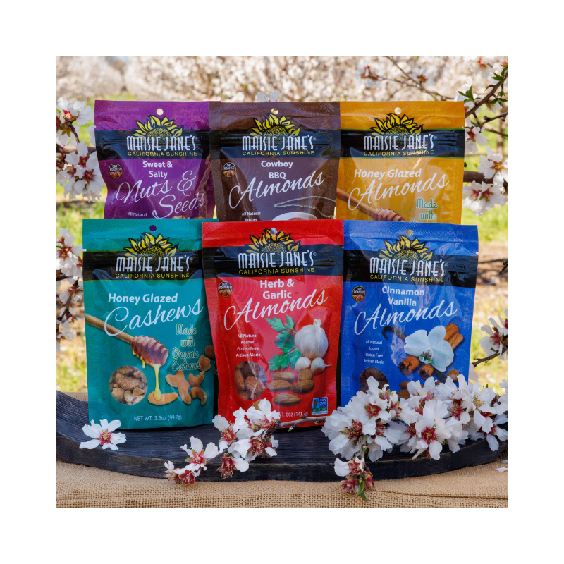 Maisie Jane’s - Wholesale Nuts - Cowboy BBQ Almonds 5 oz. - Reclosable Pouch3
