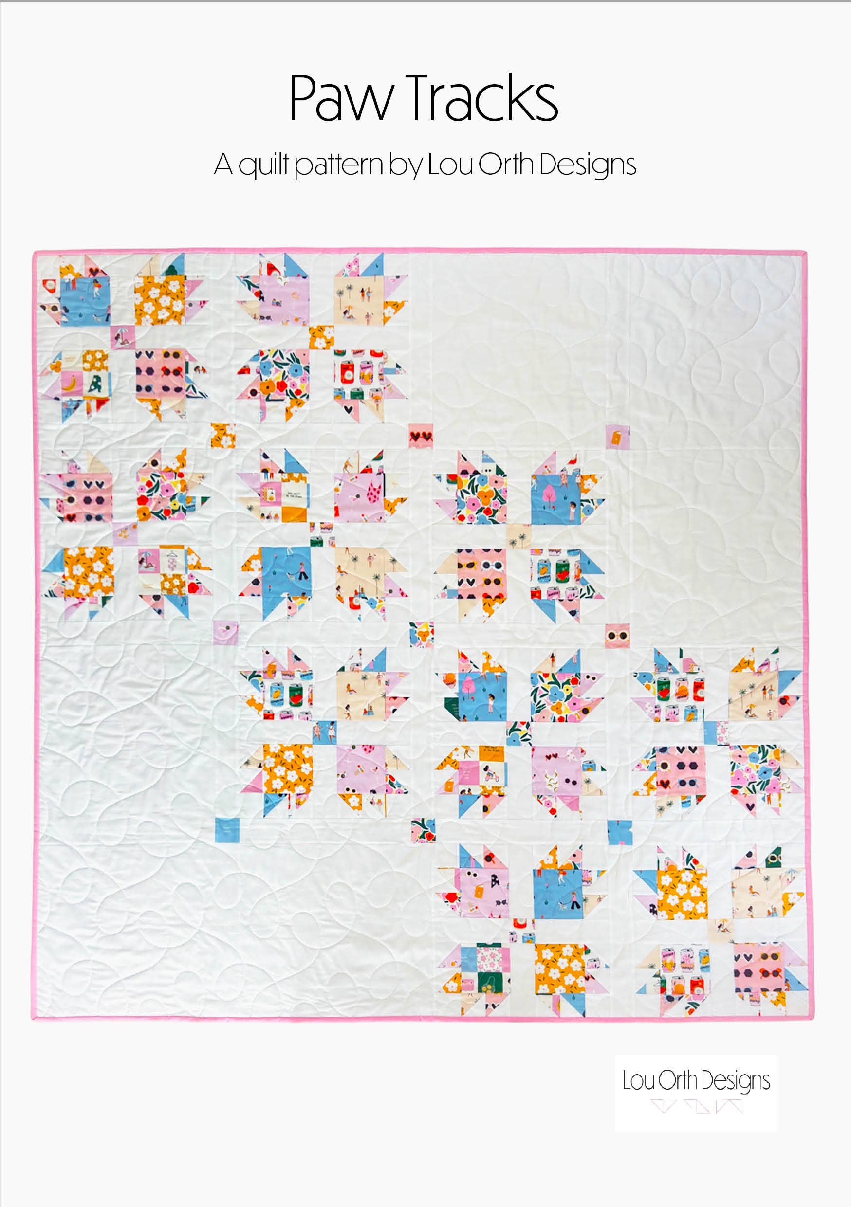 Lou Orth Designs - Wholesale Craft Sewing Kit - Paw Tracks - Paper pattern10