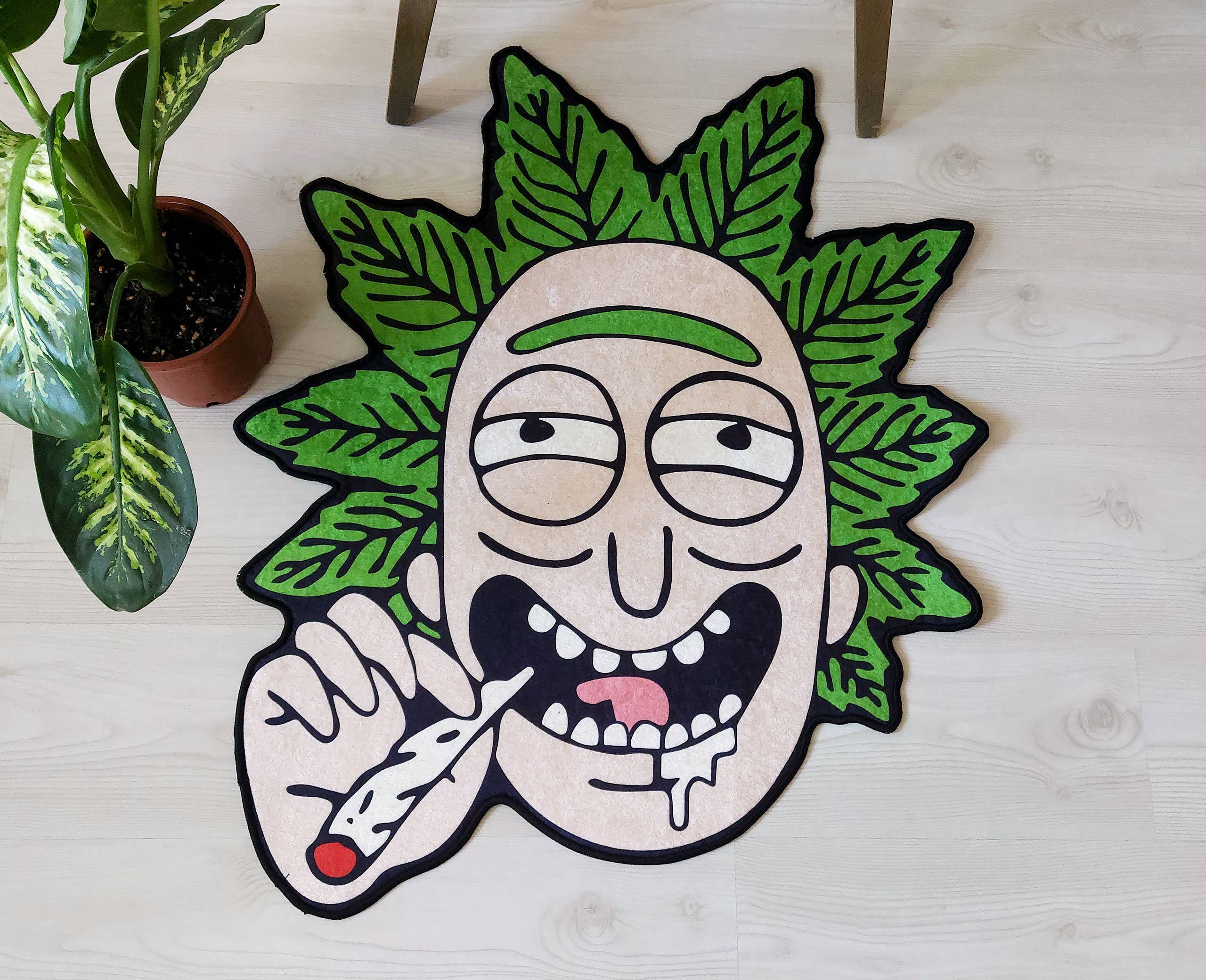 Enico Rugs - Wholesale Area Rug - Popular TV Show Character Themed Area Rug, Marijuana Rug2