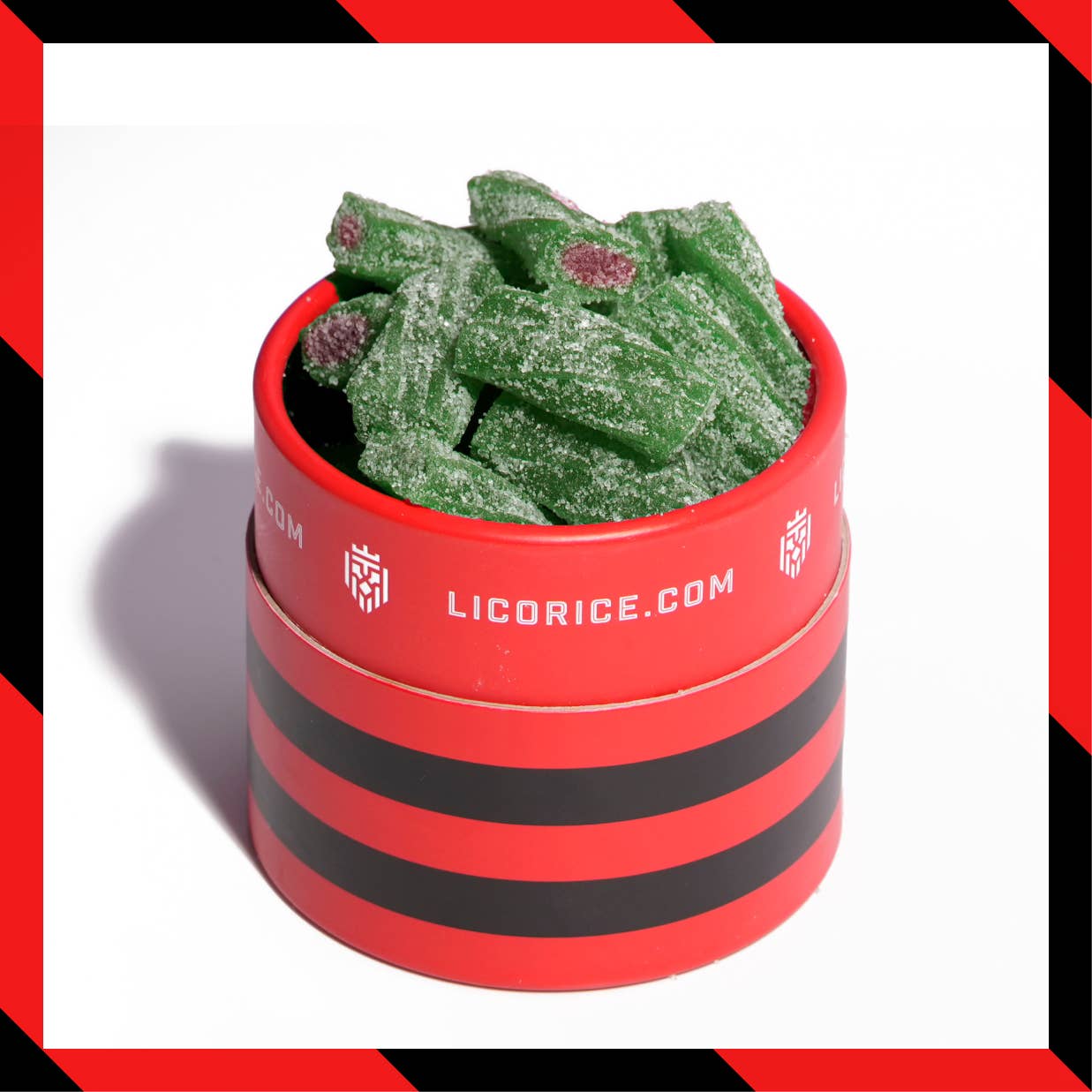 Licorice.com | Caramels.com | Taffy.com - Wholesale Gummy - Watermelon Sour Licorice Twists - (8oz Tube)