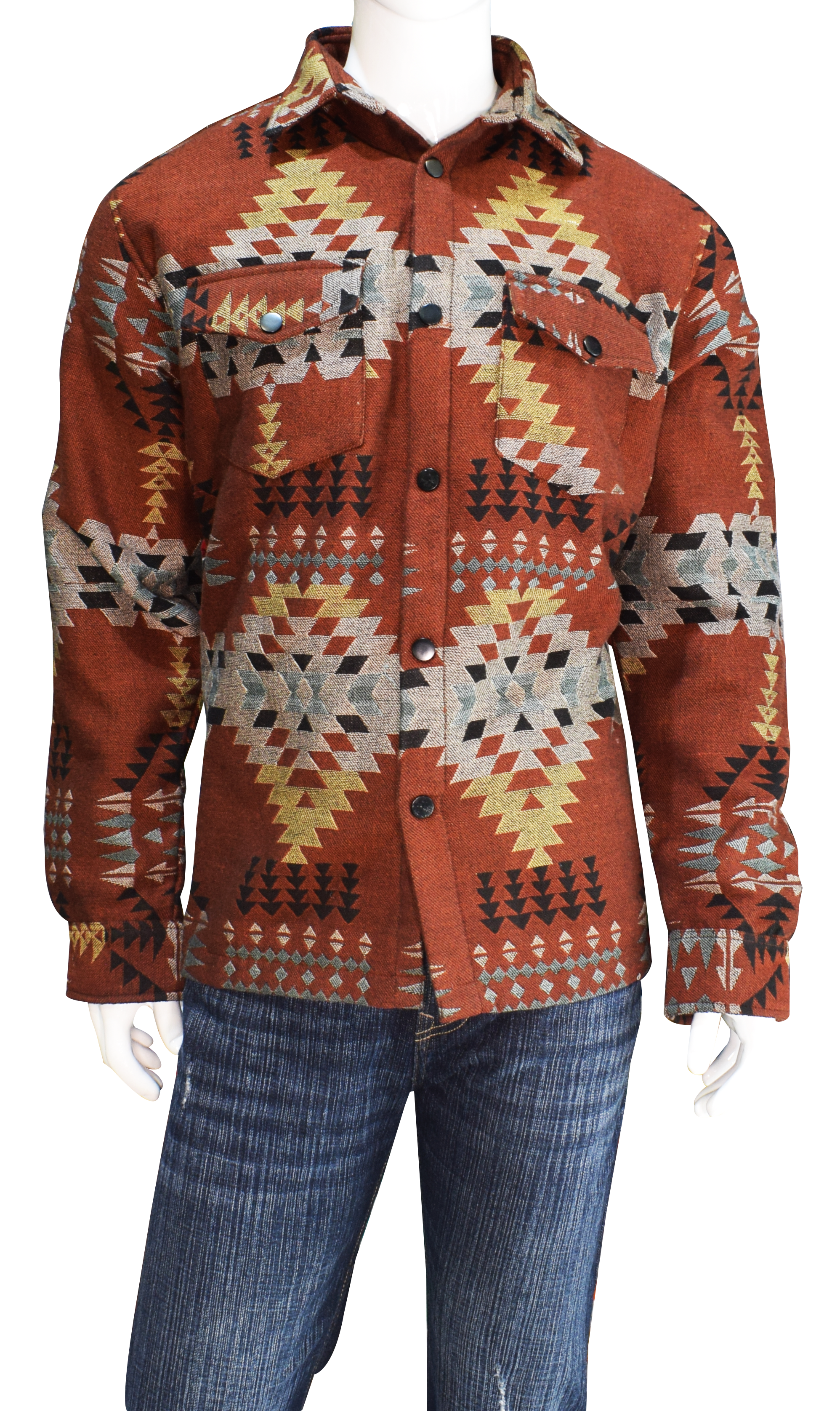 El Paso Saddleblanket - Wholesale Shirt Jacket/Shacket - Men's - Southwest Woven Shacket #1, Medium1
