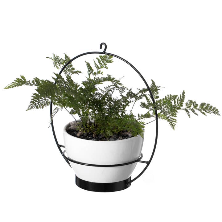 Quickway Imports - Wholesale Hanging Planter - Decorative Metal Hanging Planter with Tree Pots for Flowers