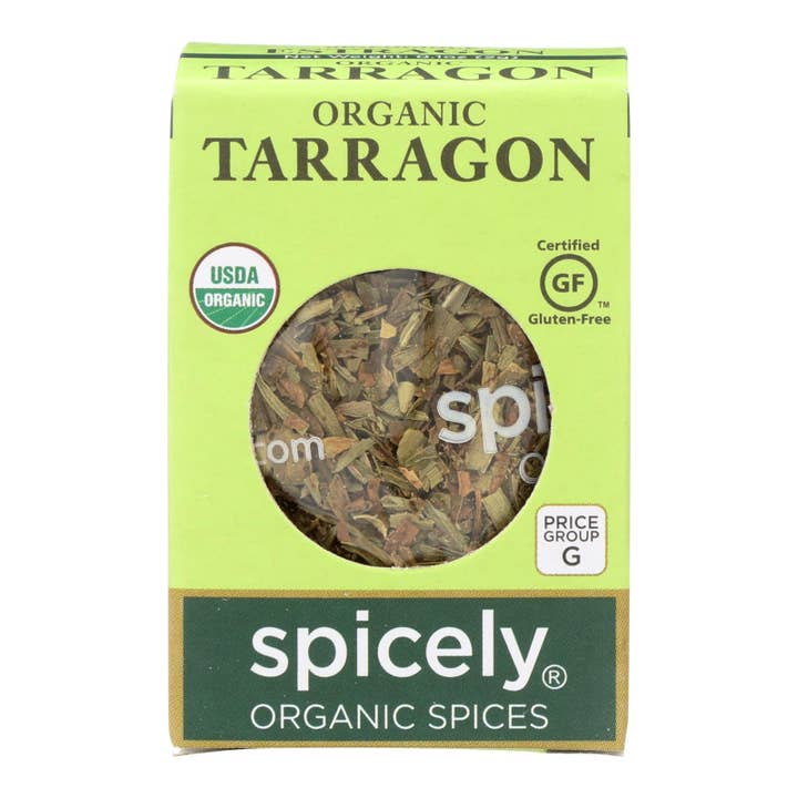 Ware Spark - Wholesale Dried Spice - Spicely Organics - Organic Tarragon - Case Of 6 - 0.1 Oz.
