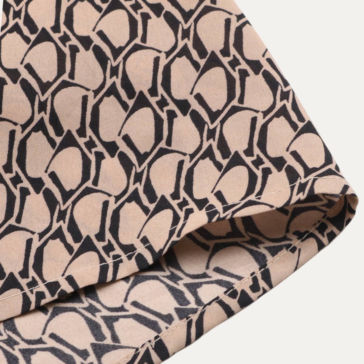 KAKI Robe maxi kaki tendance avec imprimé abstrait et bretelles à attacher dans le dos en vente sur Faire5