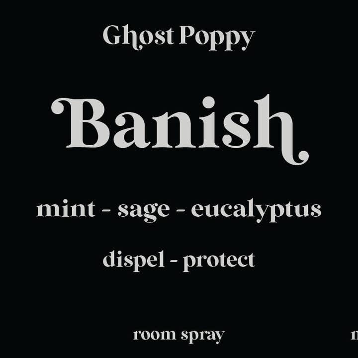 Ghost Poppy - Wholesale Room & Linen Spray - Banish Room Spray1