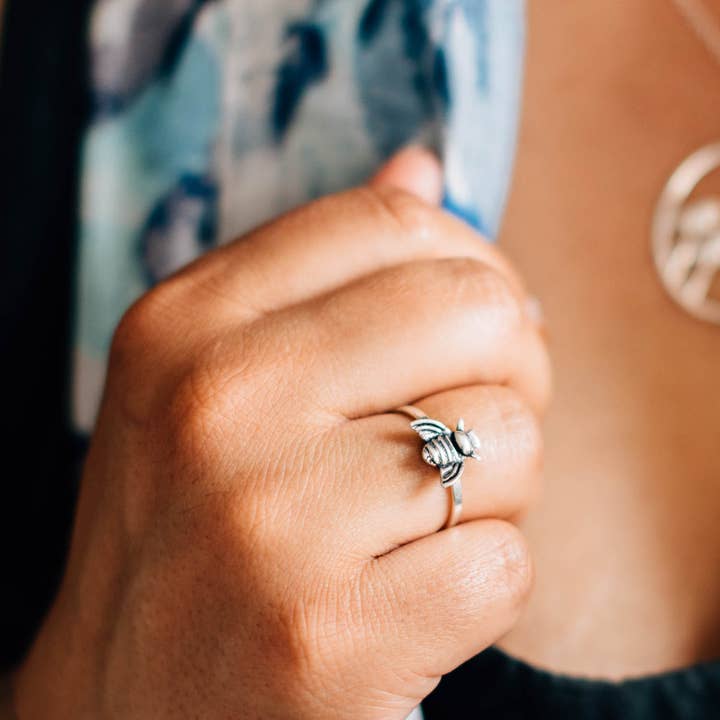Ten Thousand Villages - Wholesale Band/Stacked Ring - *Bumblebee Ring