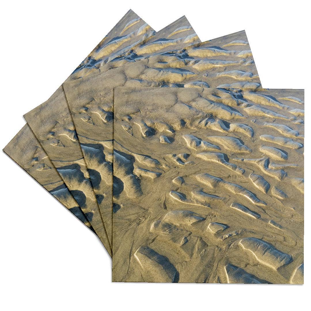 3dRose - Wholesale Coasters - 3dRose, USA, Oregon, Manzanita. Beach sand patterns. , Coaster0