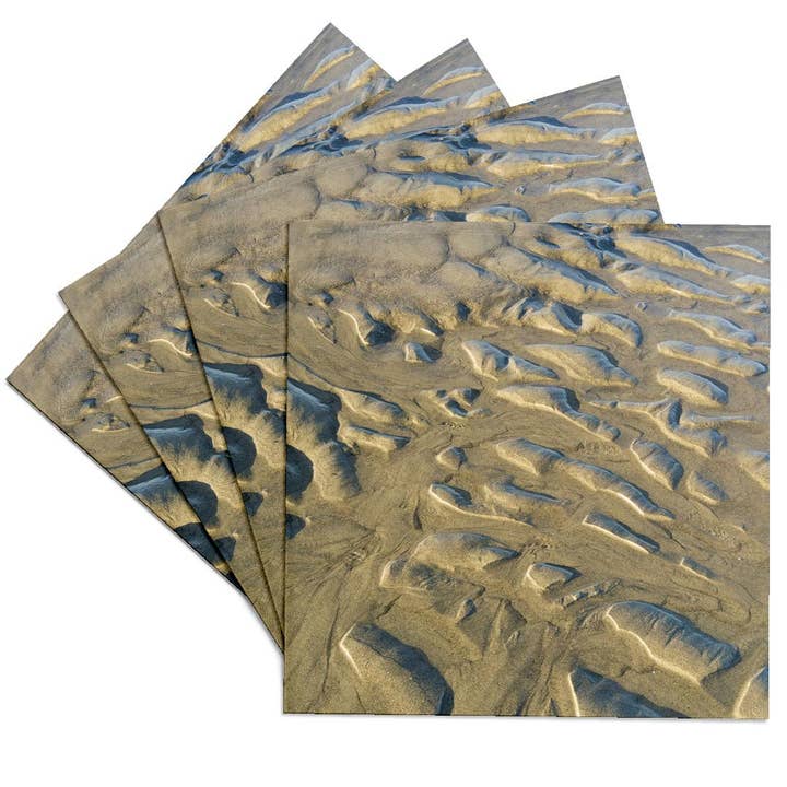 3dRose - Wholesale Coasters - 3dRose, USA, Oregon, Manzanita. Beach sand patterns. , Coaster