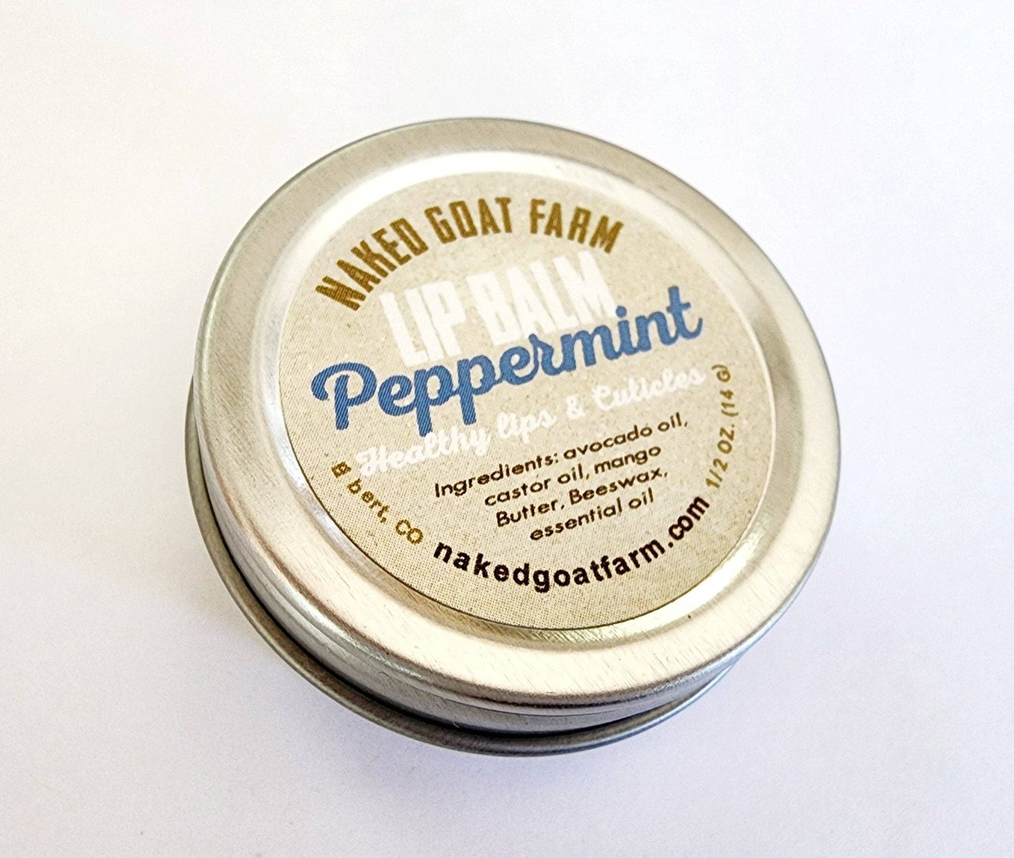 Naked Goat Farm Ltd. - Wholesale Lip Balm - Lip Balm 1/2 oz Screw Top Metal Tin2