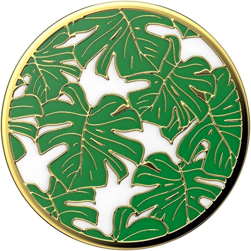 POPSOCKETS - Vente Poignée de téléphone - PopGrip Enamel Monstera2