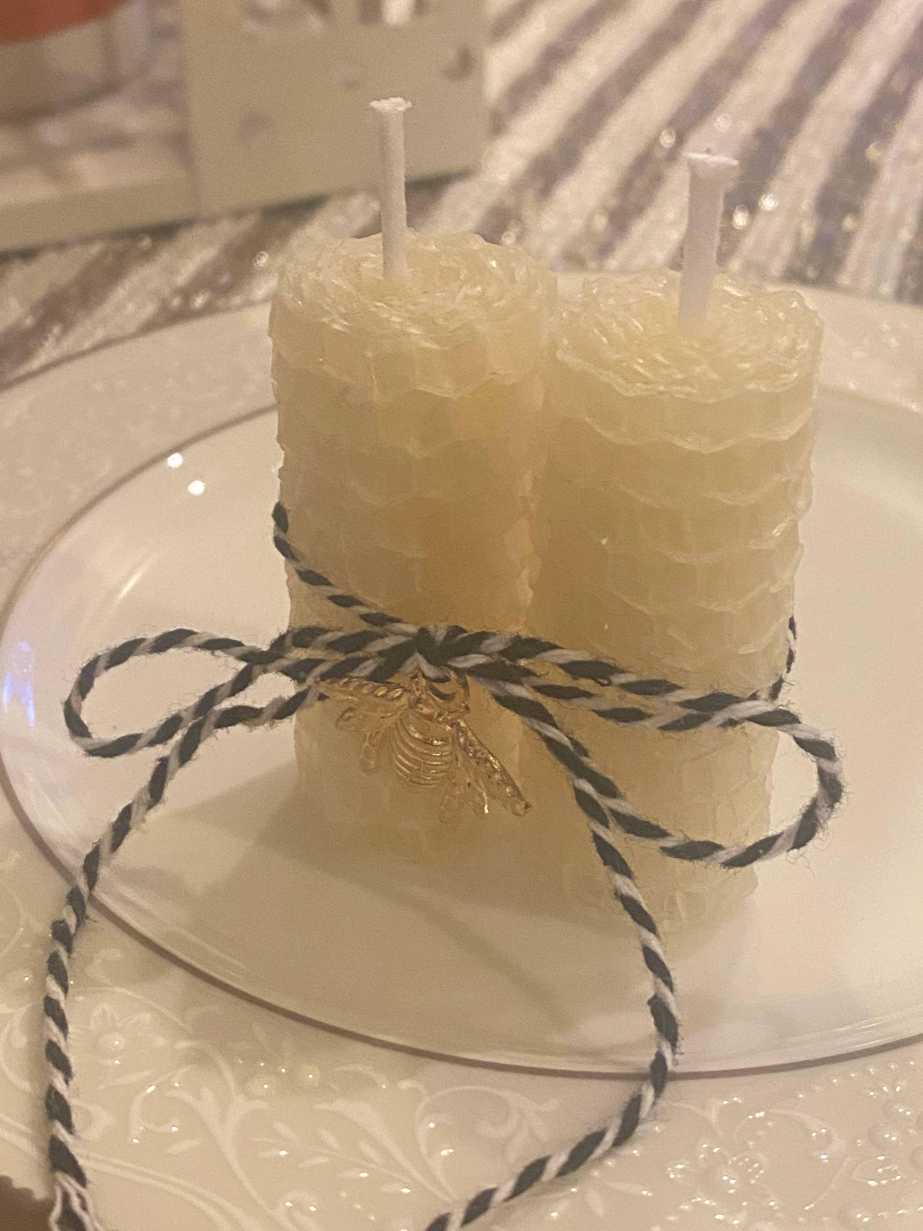 Thy Will Bee Done Apiary - Wholesale Novelty Candle - Beeswax Rolled Candles, Bee Candle, Ivory Beeswax2