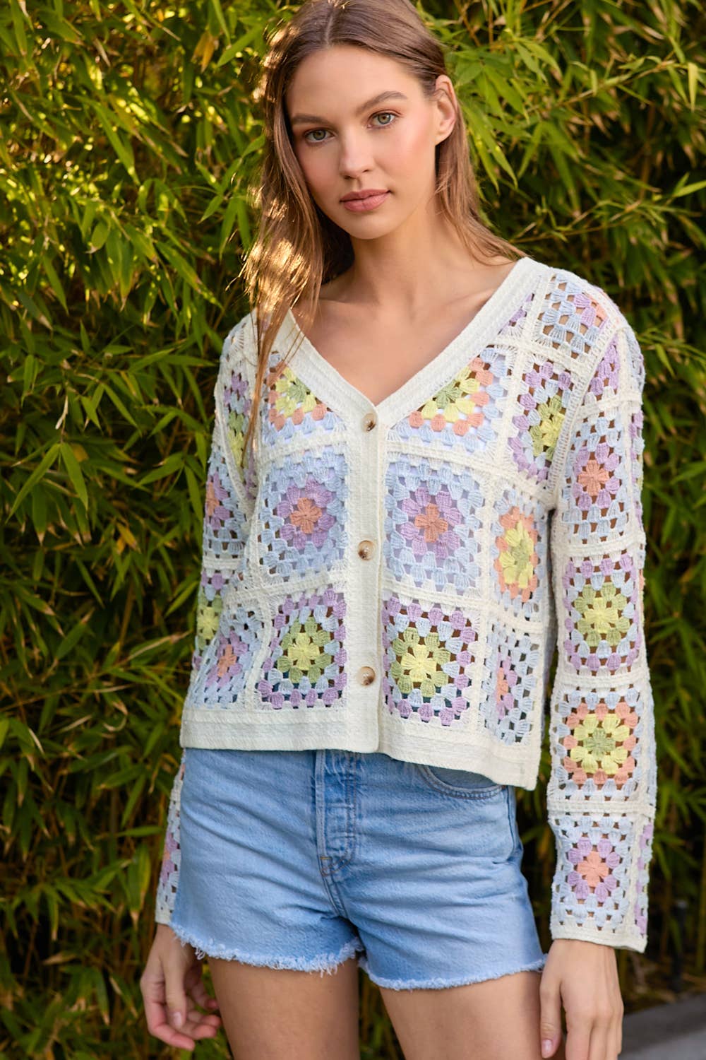 Mystree – wholesale Jacket – Women's – 61012 Crochet Button Up Jacket14