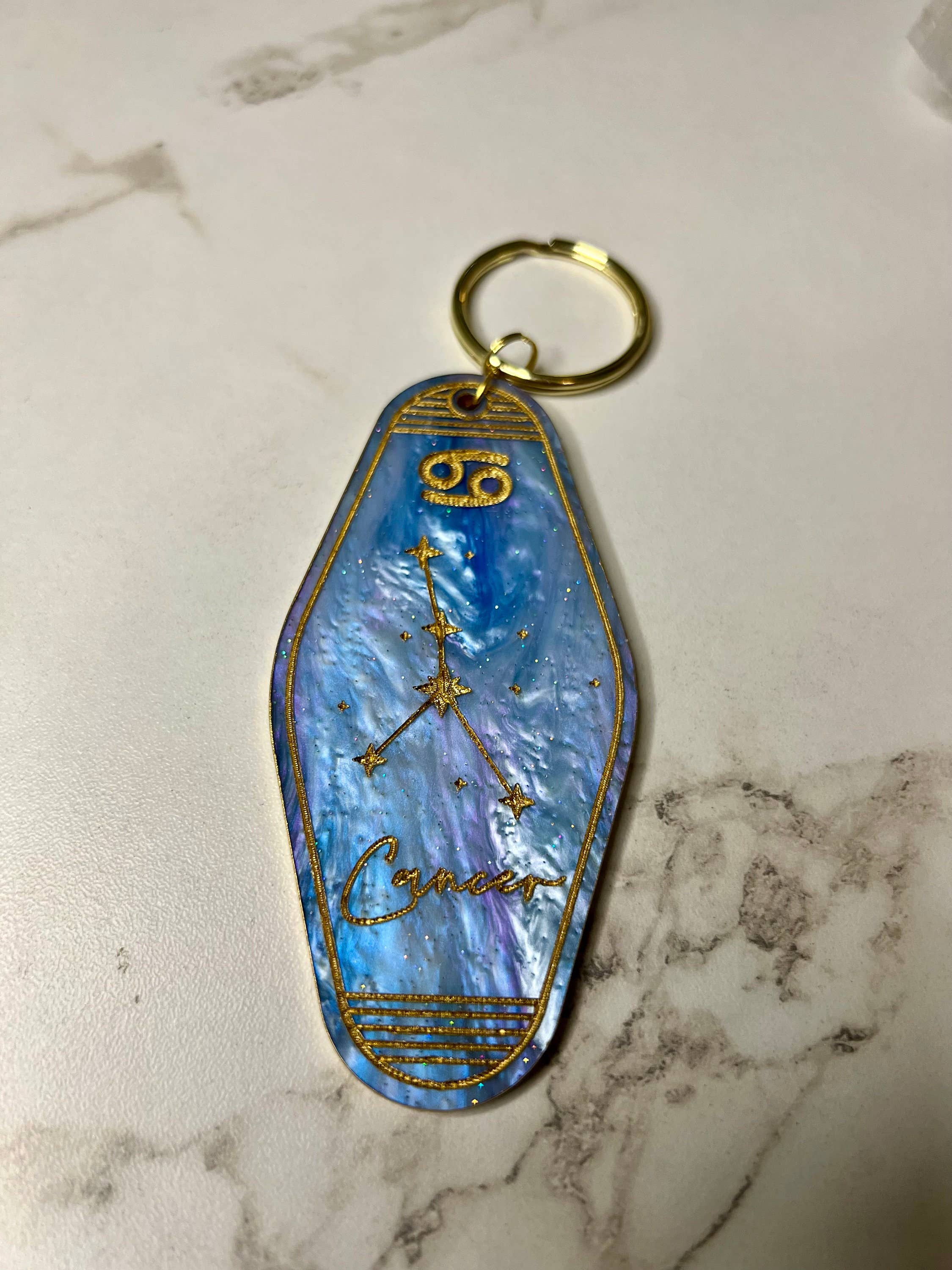 Crafts By Chelle Us - Wholesale Keychain - Women's - Zodiac Hotel Style Keychain | Astrology Keychain | Zodiac Gift | Astrology Gift | Personal Keychain7