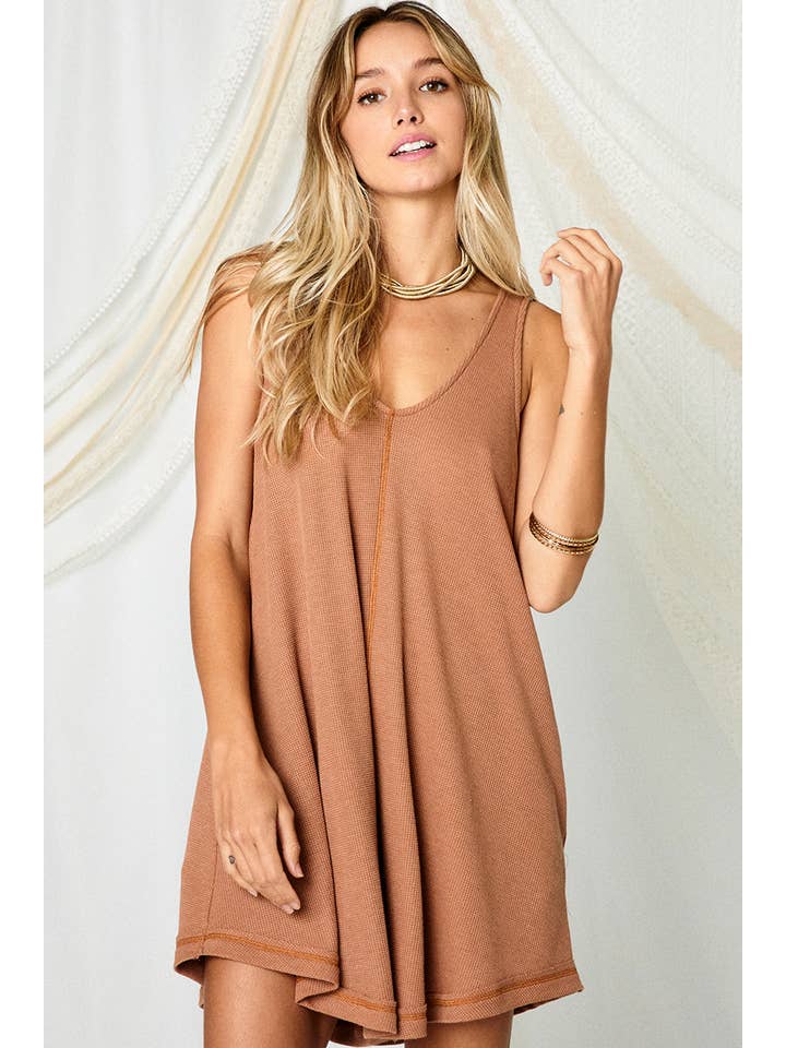 Ces Femme USA - Wholesale Romper - Women's - Sleeveless Solid Romper with Pockets / BJ6862SA