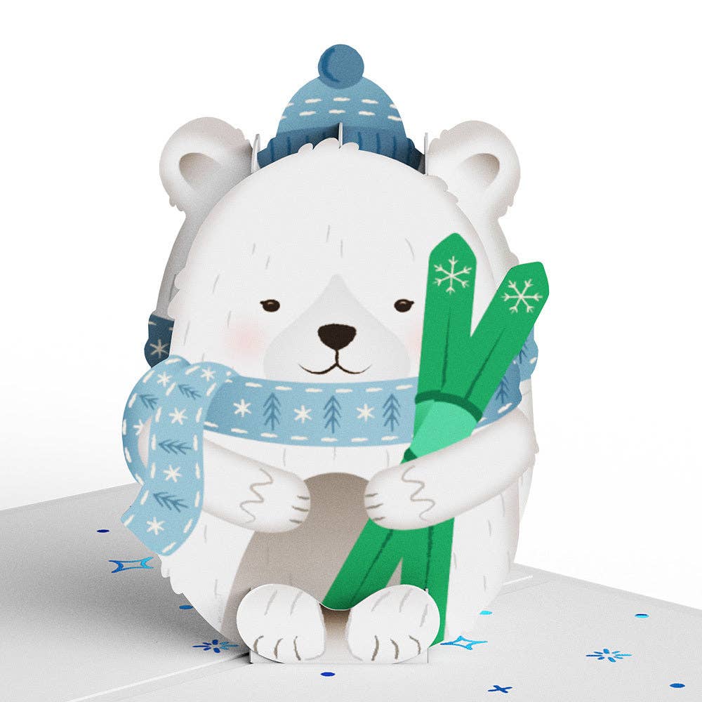 Lovepop Cards - Wholesale Everyday Greeting Card - Sparkling Winter Village: Tinypop™ Mini Card Set 2 x 2.8"5