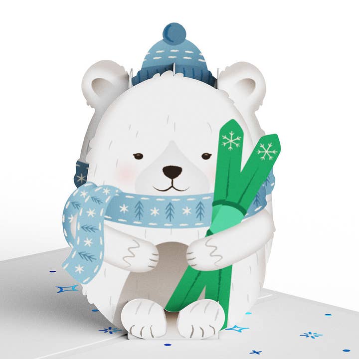 Lovepop Cards - Wholesale Everyday Greeting Card - Sparkling Winter Village: Tinypop™ Mini Card Set 2 x 2.8"5