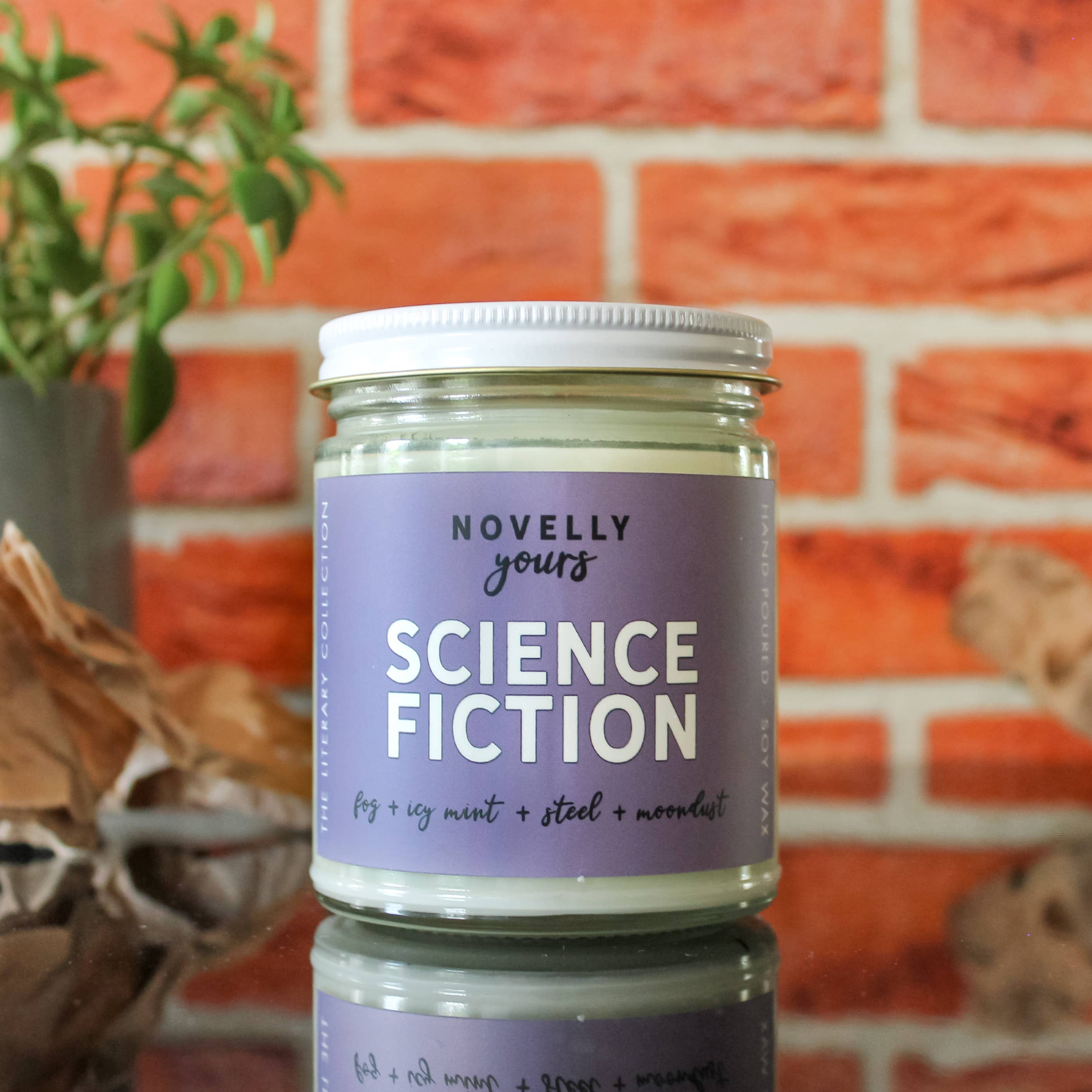 Novelly Yours - Wholesale Jar/Filled Candle - Science Fiction Candle | Literary Candle for Sci-Fi Fans4