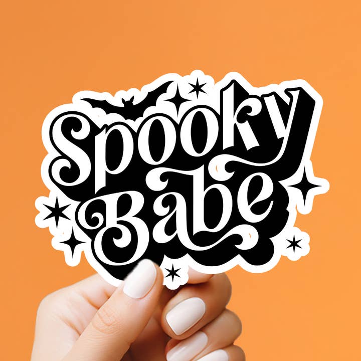 Spooky Babe Sticker for wholesale by Market by Mari