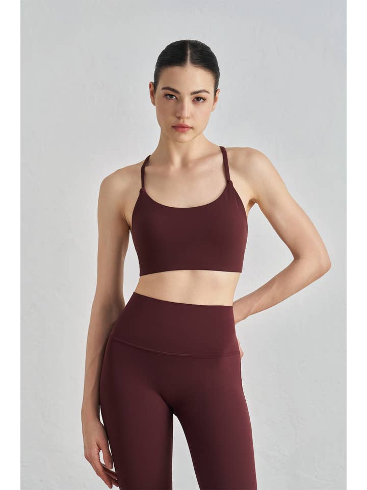 91thelabel - Vente Brassière de sport – femme - Soutien-gorge de sport Gemma à dos en V25
