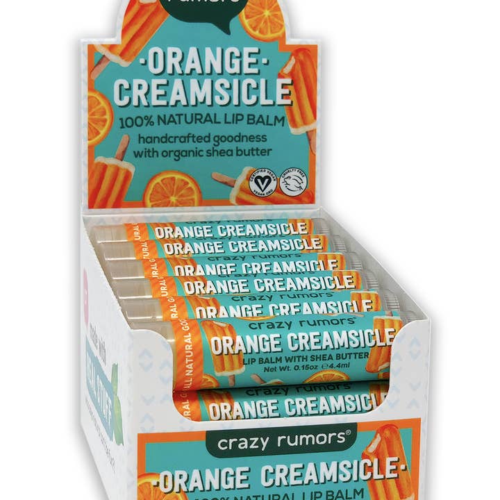 Crazy Rumors – wholesale Läppbalsam – Helt naturligt, veganskt apelsinglass-läppbalsam