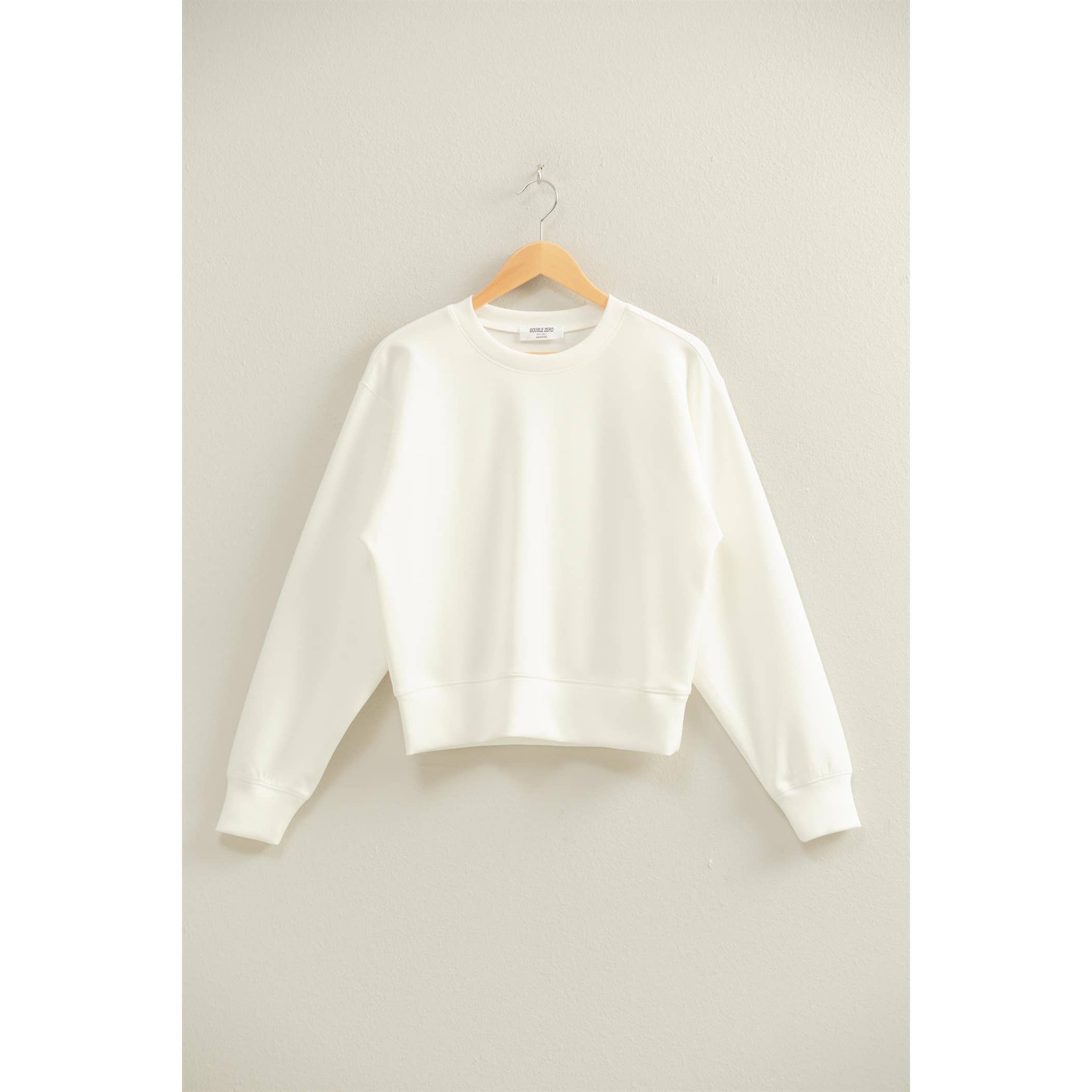 Double Zero – wholesale Sweatshirt - Dam – Dubbelstickad sweatshirt med rund hals14