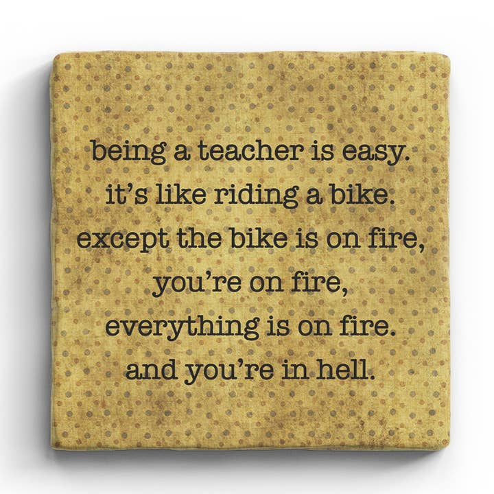 Like Riding a Bike - Marble Coaster for wholesale by Paisley & Parsley