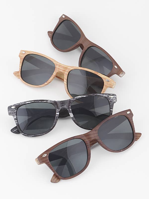 KIDS Multi Wood Tinted Sunglasses for wholesale by Shop Neighbors