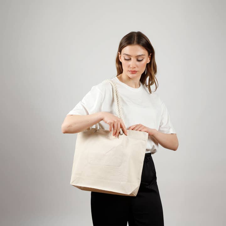 Natural TBF Rope Handle On-the-go Tote - RP200 for wholesale on Faire1