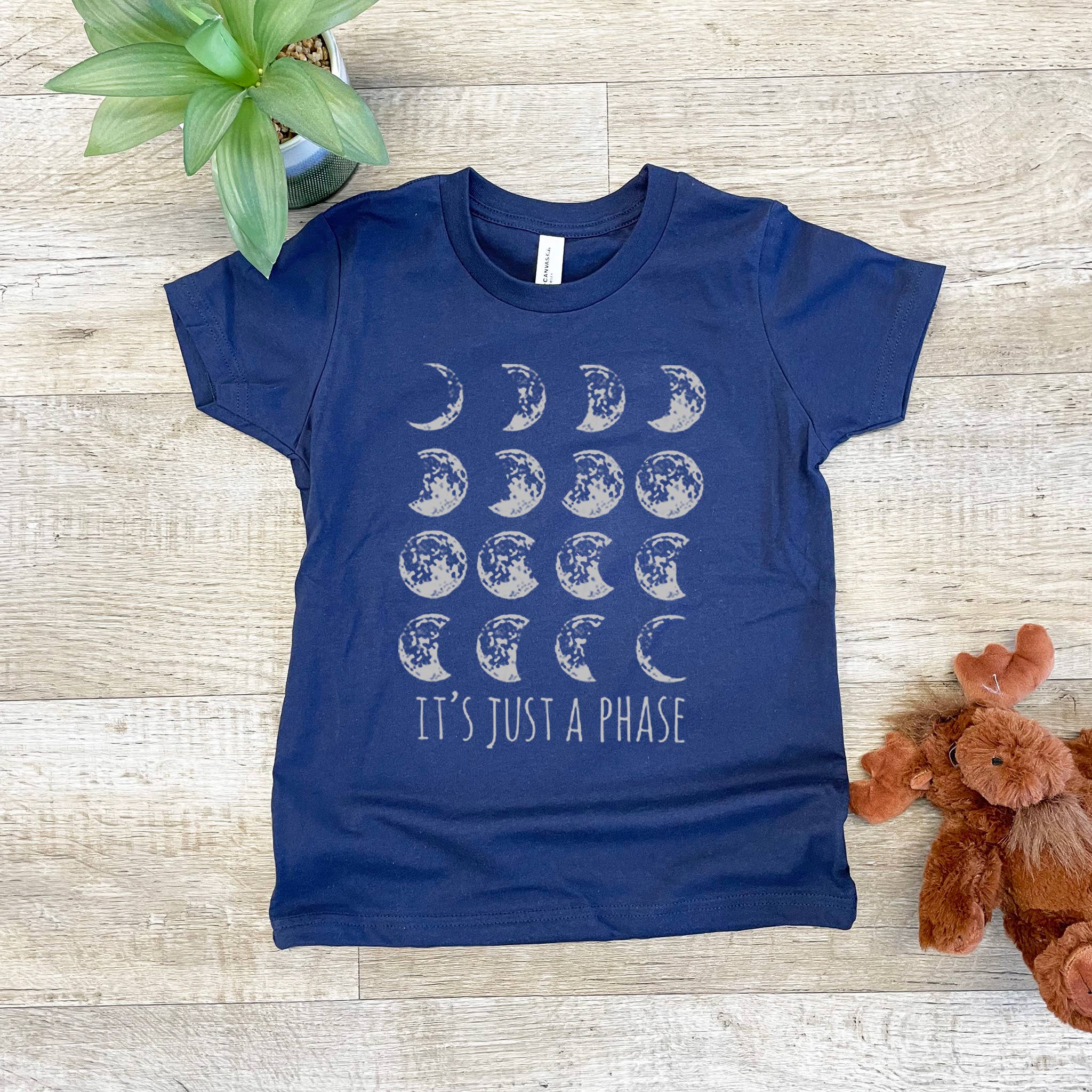 Moonlight Makers - Wholesale Screen Printed T-Shirt - Kids - It's Just a Phase - Kid's Tee - Moon, Space