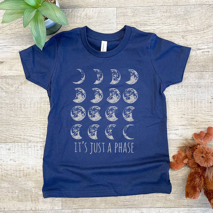 Moonlight Makers - Wholesale Screen Printed T-Shirt - Kids - It's Just a Phase - Kid's Tee - Moon, Space
