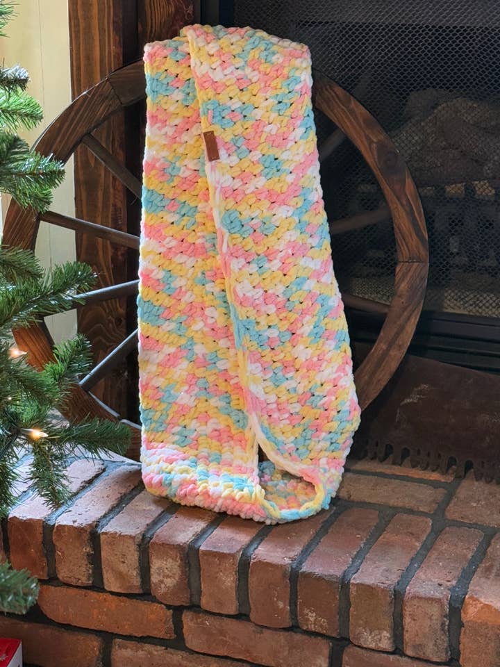 Handmade Infinity Scarf- Pitter Patter for wholesale by Coastal Threads