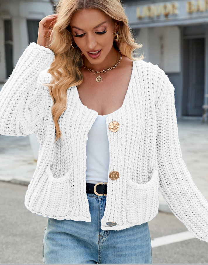 Miss Sparkling - Vente Cardigan – femme - Cardigan court en tricot8