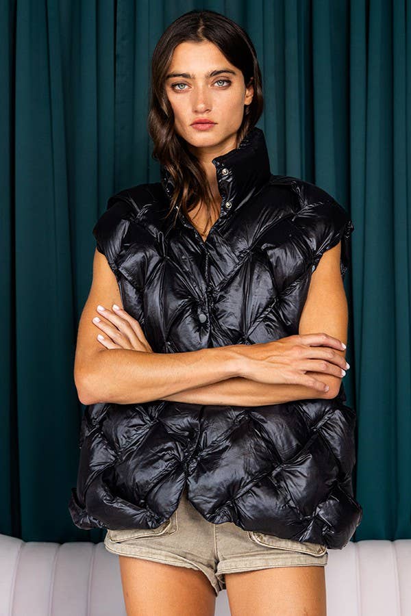 BUCKETLIST INC - Vente Veste sans manches – femme - Veste doudoune boutonnée IT204033