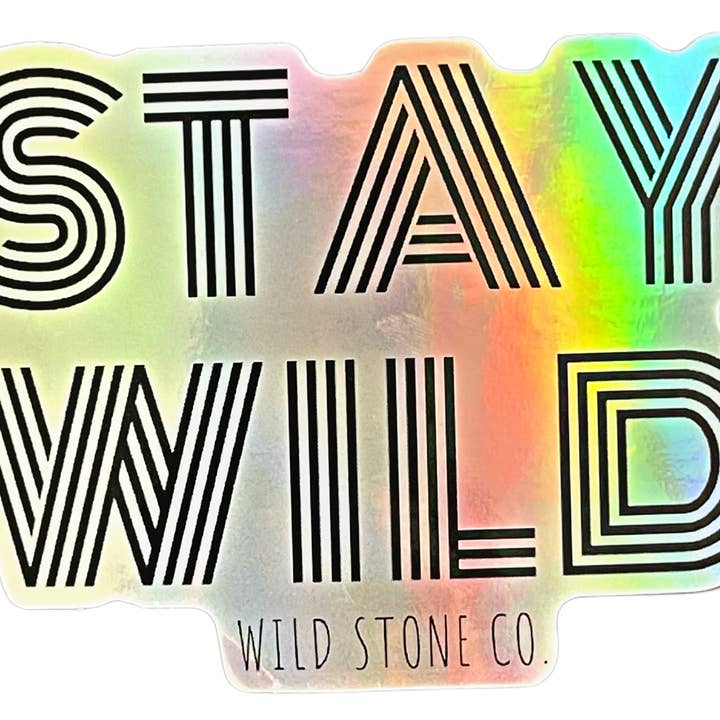 Wild Stone Co – Adesivo por atacado – Adesivo Stay Wild