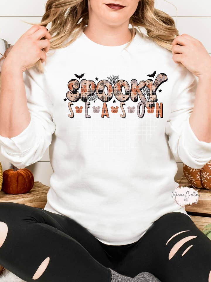 Spooky Season Crewneck Sweater for wholesale by Minnie Creations Co.