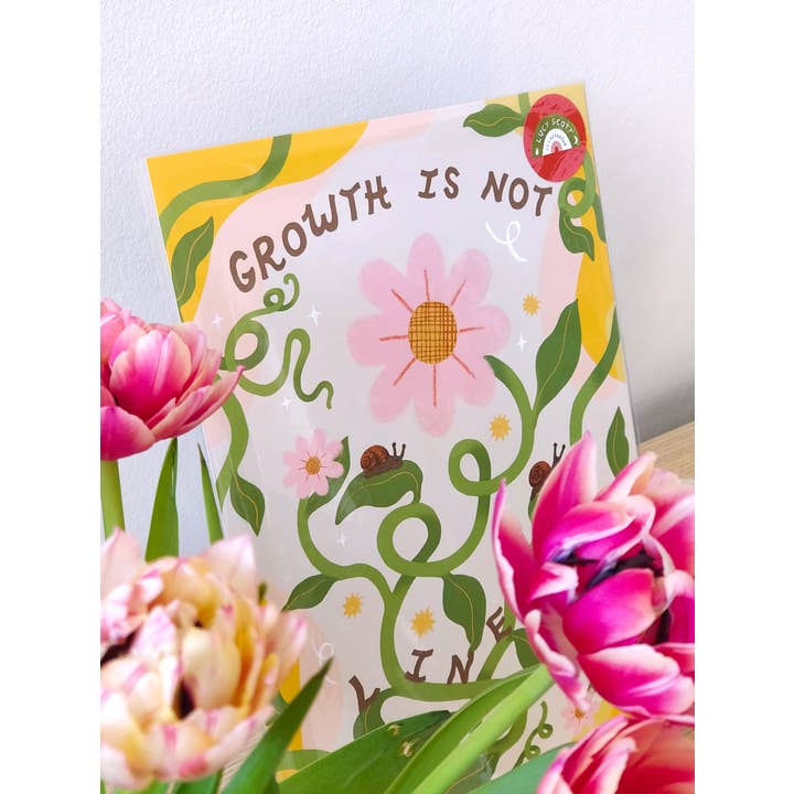 Lucy Scott Illustration - Wholesale Art Print - Growth isn't Linear Art Print5